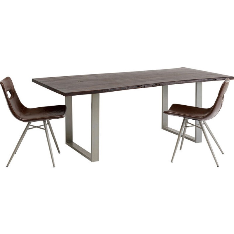 Table Harmony Dark Silver 200x100